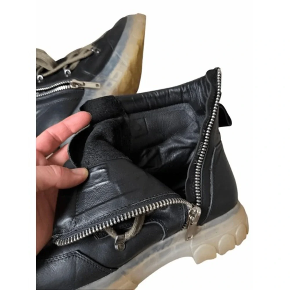 Rick Owens Boots Dirt Pentagram Tractor Leather 42